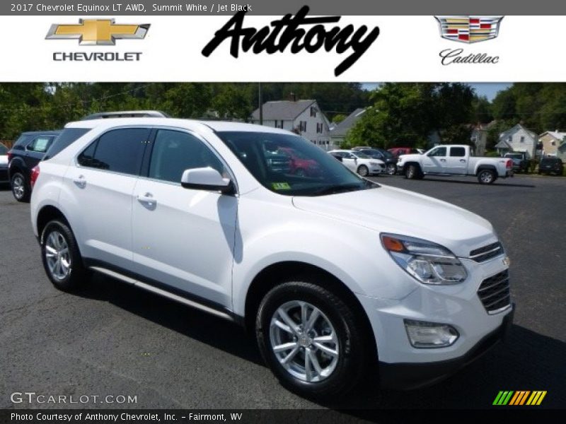 Summit White / Jet Black 2017 Chevrolet Equinox LT AWD