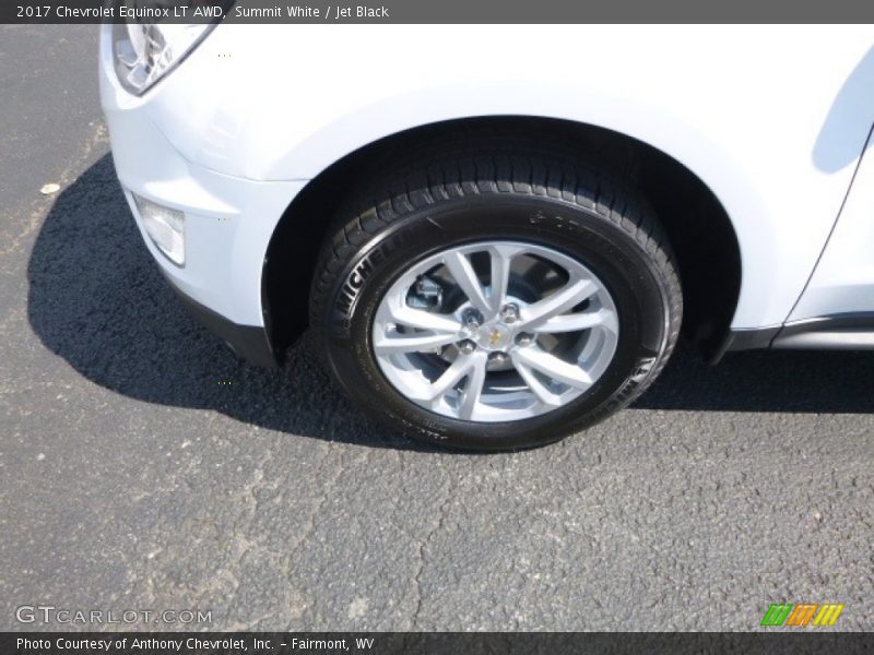 Summit White / Jet Black 2017 Chevrolet Equinox LT AWD