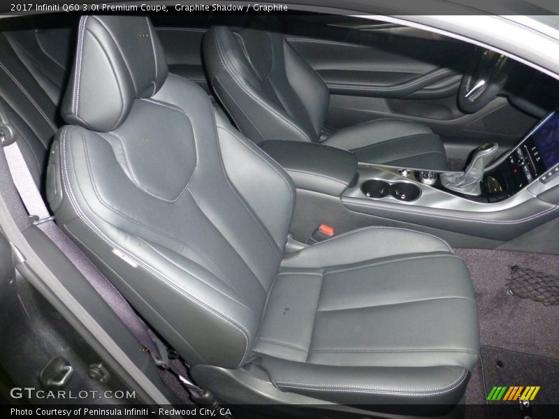 Front Seat of 2017 Q60 3.0t Premium Coupe