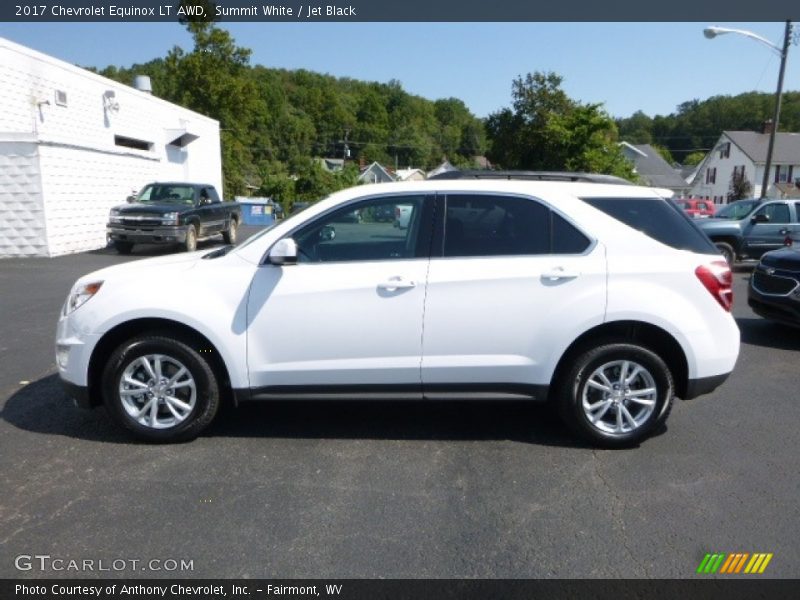 Summit White / Jet Black 2017 Chevrolet Equinox LT AWD