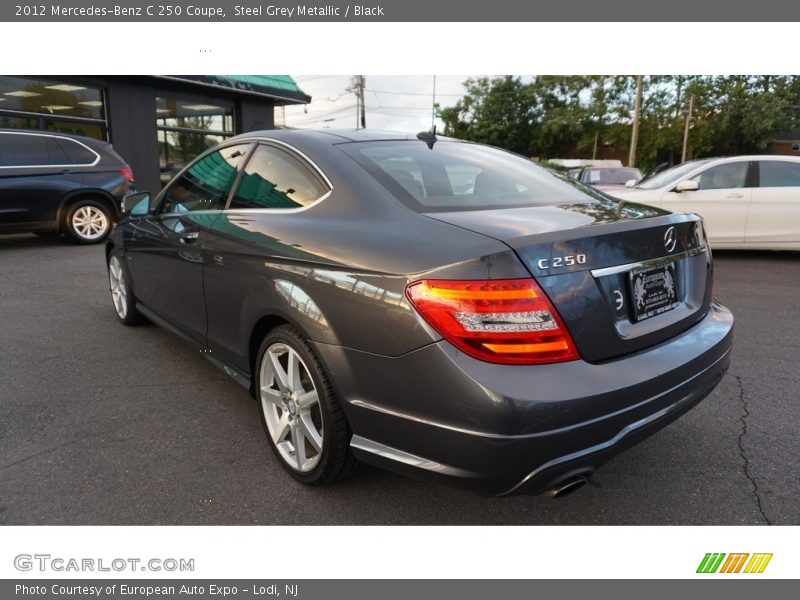 Steel Grey Metallic / Black 2012 Mercedes-Benz C 250 Coupe