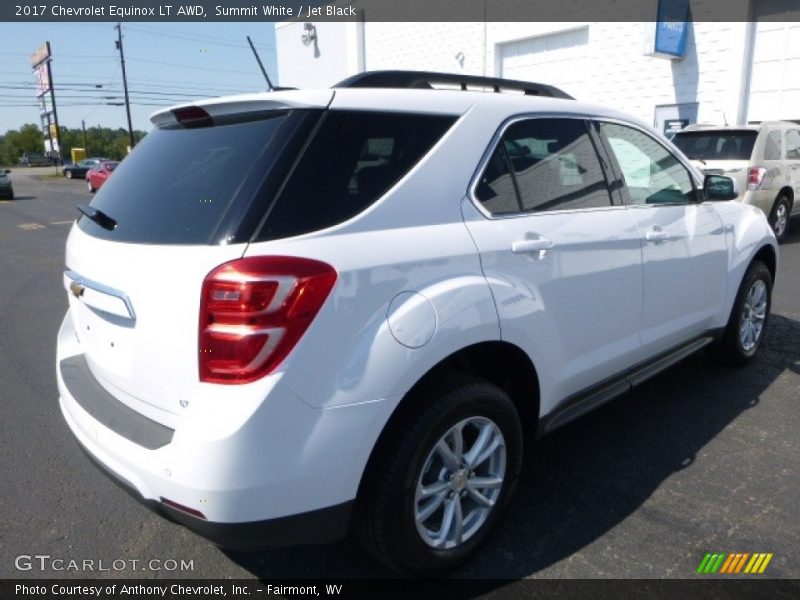Summit White / Jet Black 2017 Chevrolet Equinox LT AWD