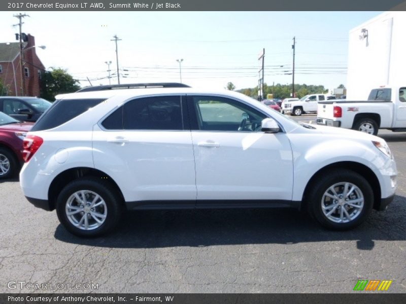 Summit White / Jet Black 2017 Chevrolet Equinox LT AWD