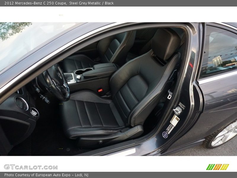 Steel Grey Metallic / Black 2012 Mercedes-Benz C 250 Coupe