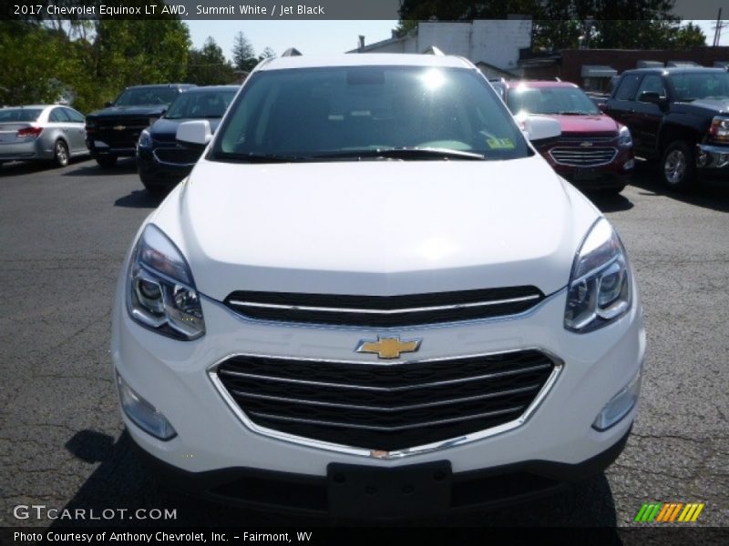 Summit White / Jet Black 2017 Chevrolet Equinox LT AWD