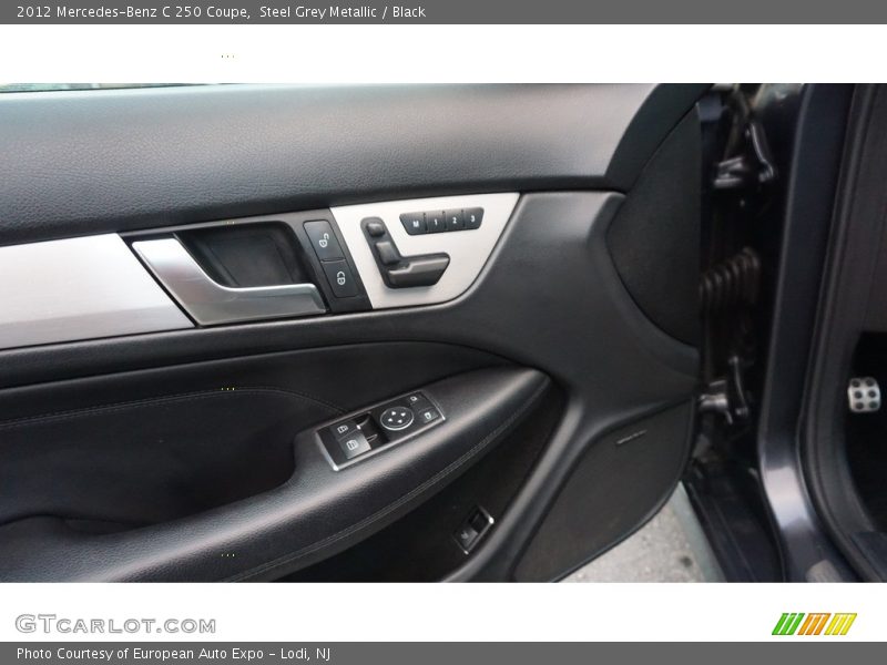 Steel Grey Metallic / Black 2012 Mercedes-Benz C 250 Coupe