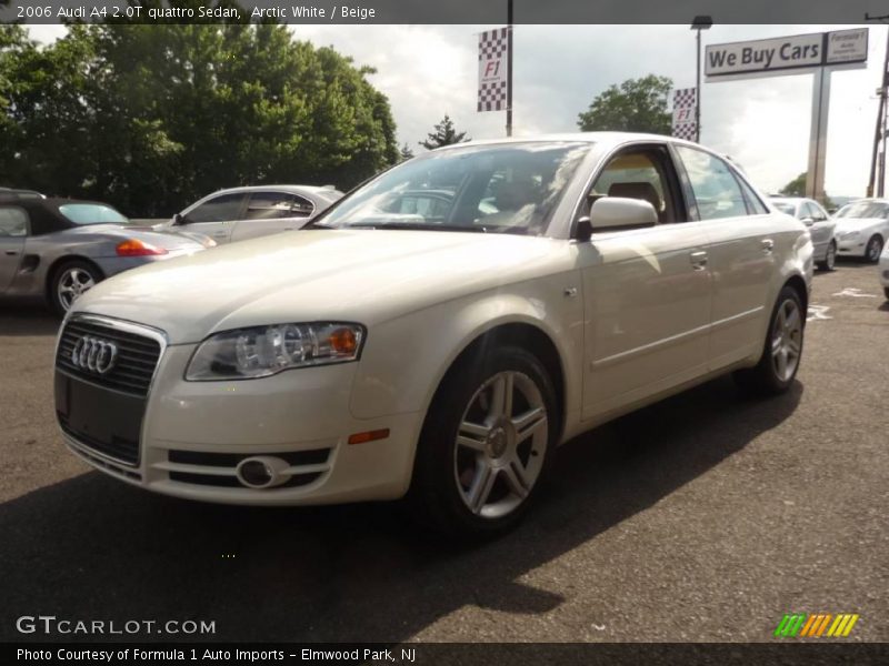 Arctic White / Beige 2006 Audi A4 2.0T quattro Sedan