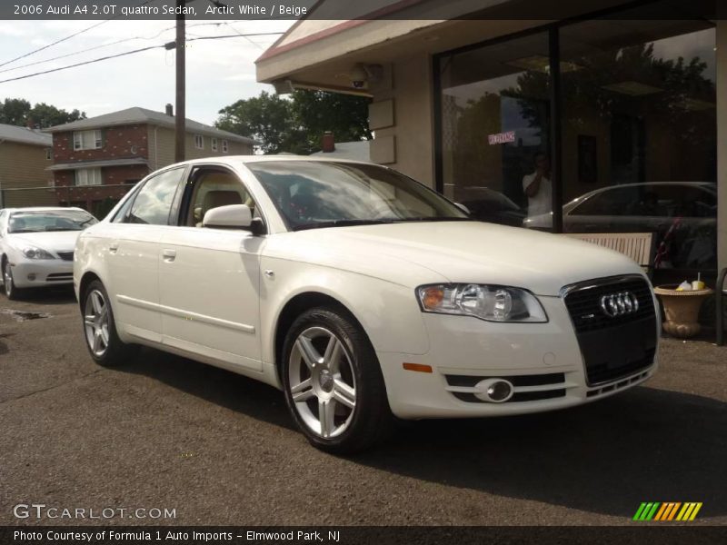 Arctic White / Beige 2006 Audi A4 2.0T quattro Sedan