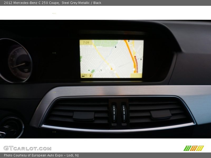Steel Grey Metallic / Black 2012 Mercedes-Benz C 250 Coupe