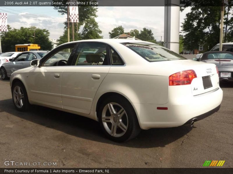 Arctic White / Beige 2006 Audi A4 2.0T quattro Sedan