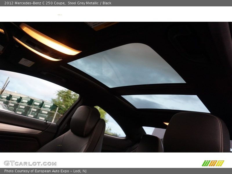 Steel Grey Metallic / Black 2012 Mercedes-Benz C 250 Coupe