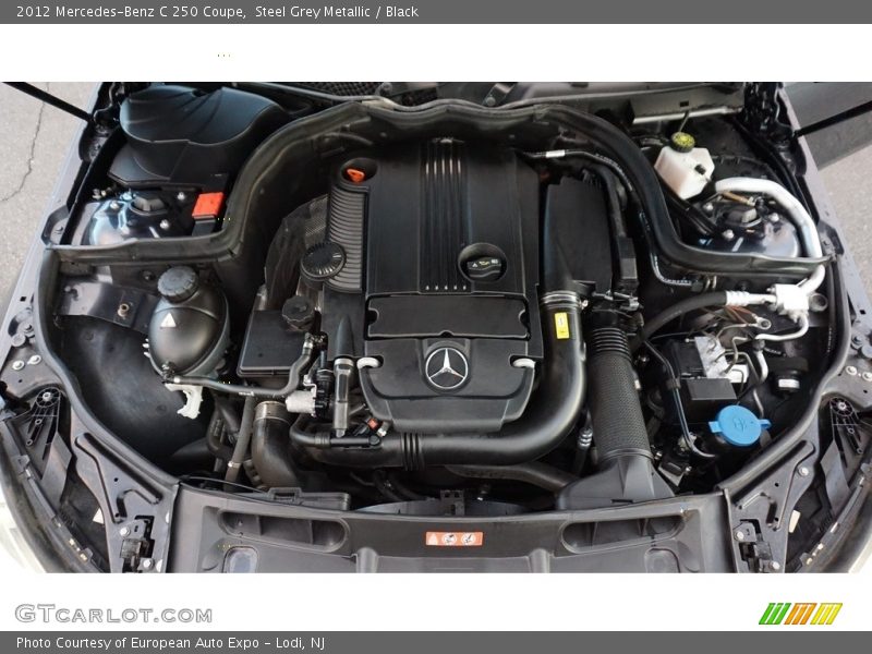 Steel Grey Metallic / Black 2012 Mercedes-Benz C 250 Coupe