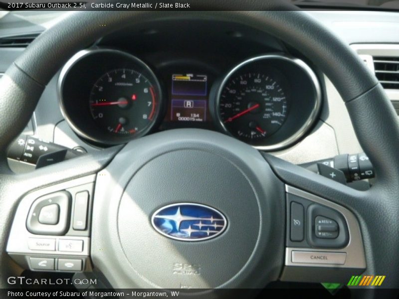 Carbide Gray Metallic / Slate Black 2017 Subaru Outback 2.5i