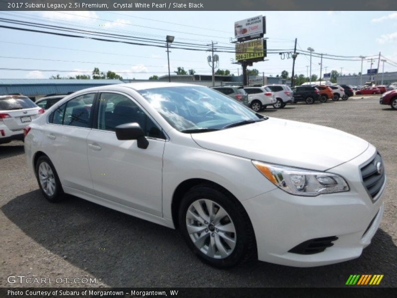 Crystal White Pearl / Slate Black 2017 Subaru Legacy 2.5i Premium
