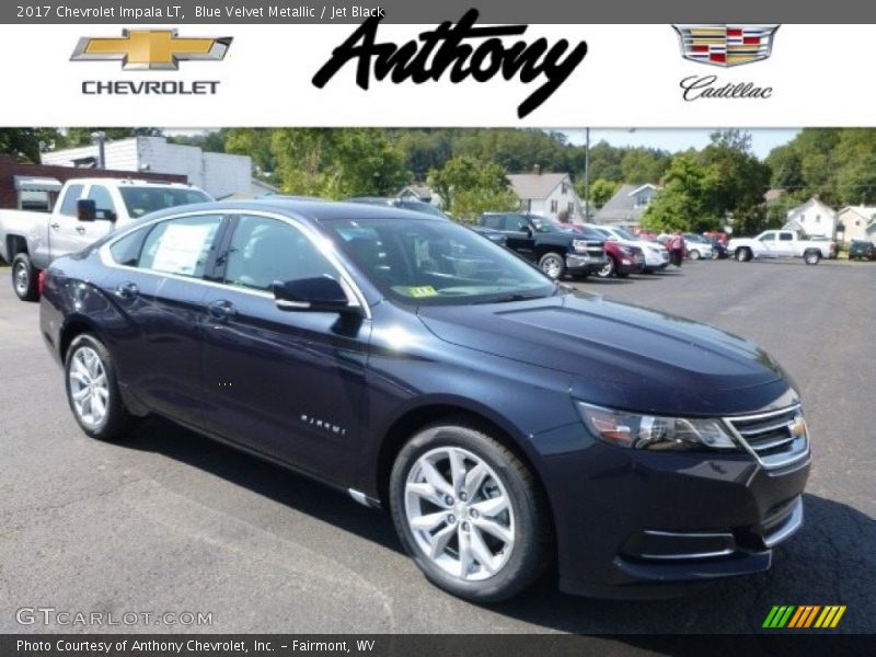 Blue Velvet Metallic / Jet Black 2017 Chevrolet Impala LT