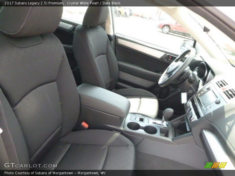 Crystal White Pearl / Slate Black 2017 Subaru Legacy 2.5i Premium