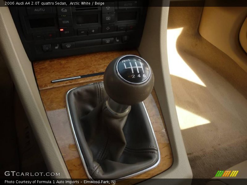 Arctic White / Beige 2006 Audi A4 2.0T quattro Sedan