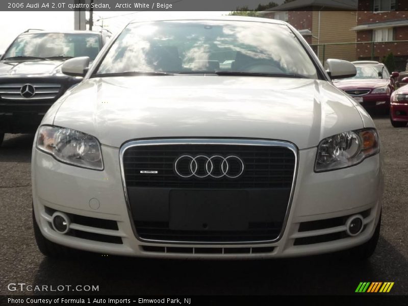 Arctic White / Beige 2006 Audi A4 2.0T quattro Sedan