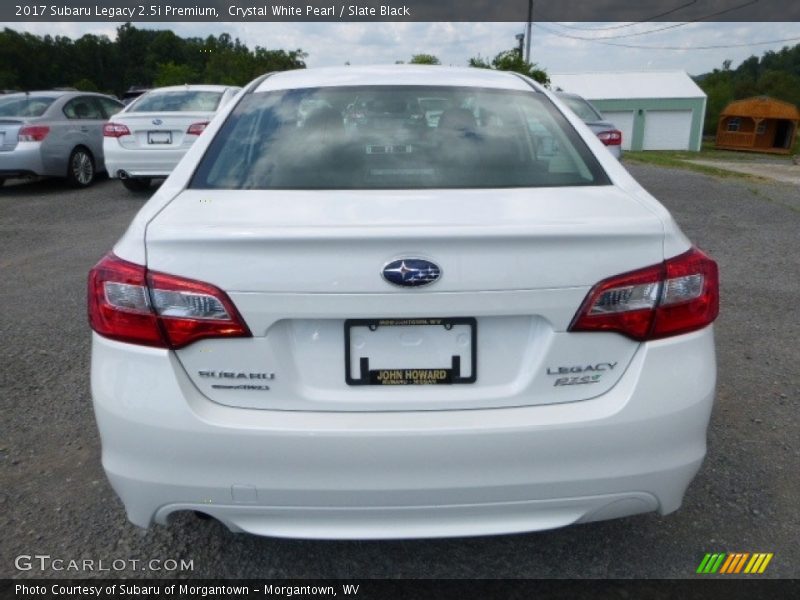 Crystal White Pearl / Slate Black 2017 Subaru Legacy 2.5i Premium