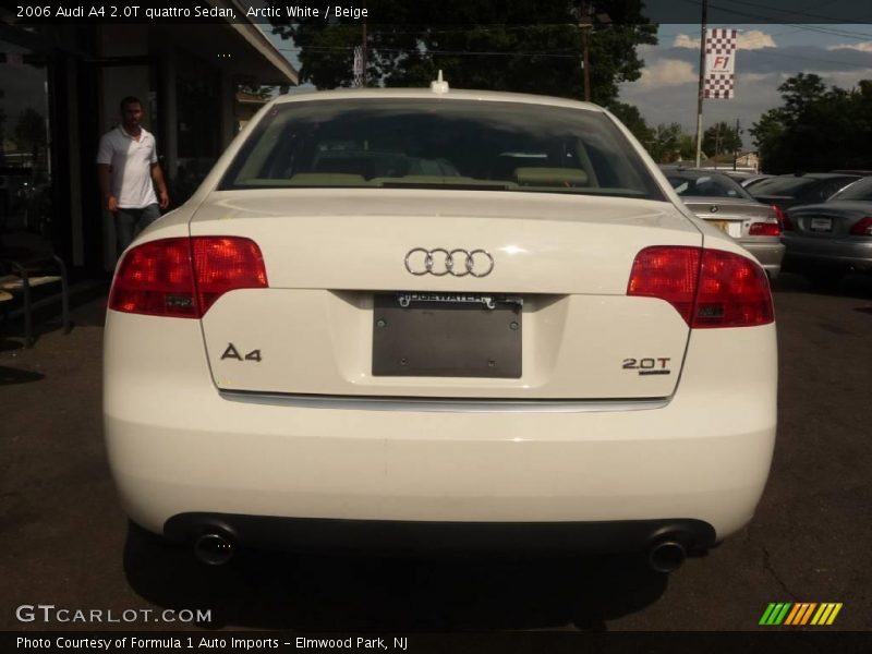 Arctic White / Beige 2006 Audi A4 2.0T quattro Sedan
