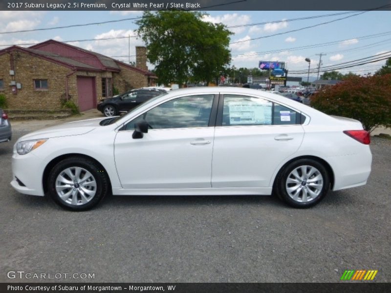 Crystal White Pearl / Slate Black 2017 Subaru Legacy 2.5i Premium