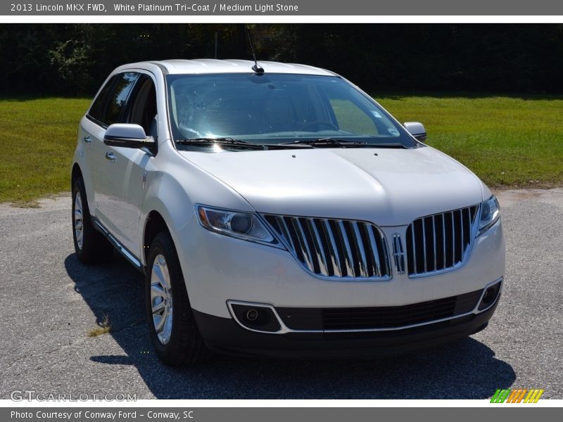 White Platinum Tri-Coat / Medium Light Stone 2013 Lincoln MKX FWD