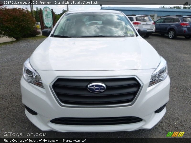 Crystal White Pearl / Slate Black 2017 Subaru Legacy 2.5i Premium