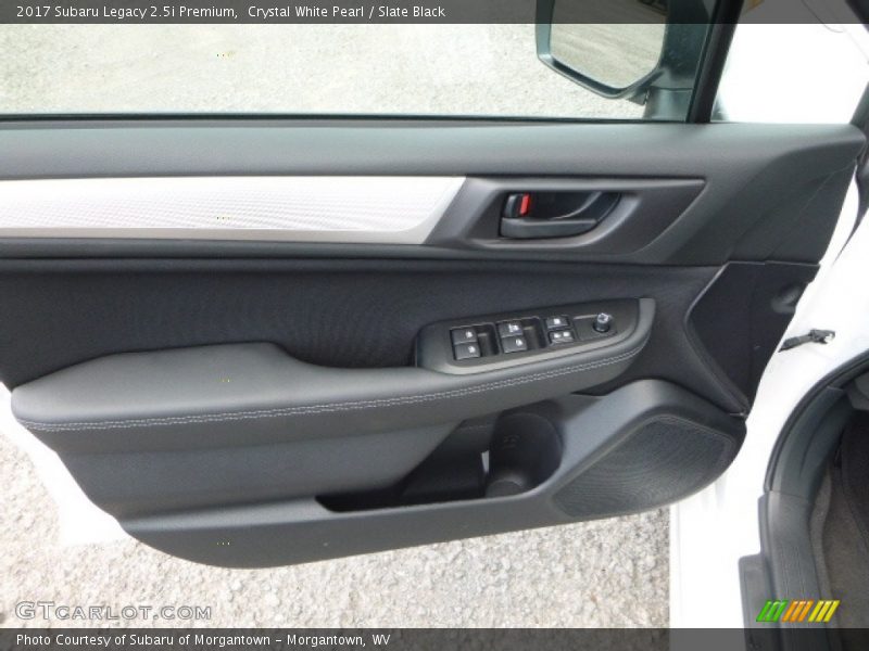 Crystal White Pearl / Slate Black 2017 Subaru Legacy 2.5i Premium