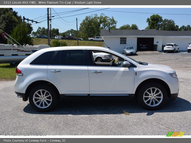 White Platinum Tri-Coat / Medium Light Stone 2013 Lincoln MKX FWD