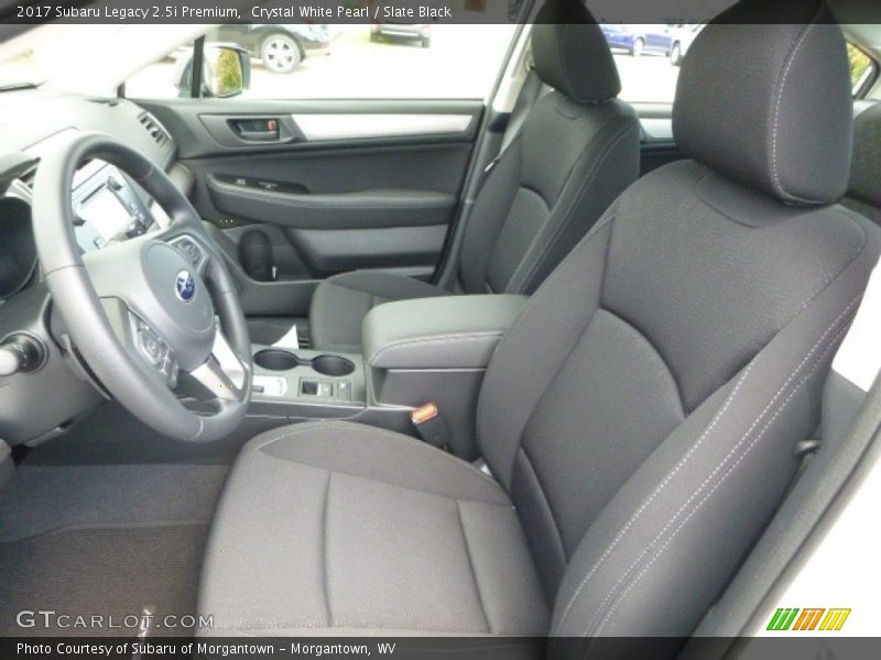 Crystal White Pearl / Slate Black 2017 Subaru Legacy 2.5i Premium