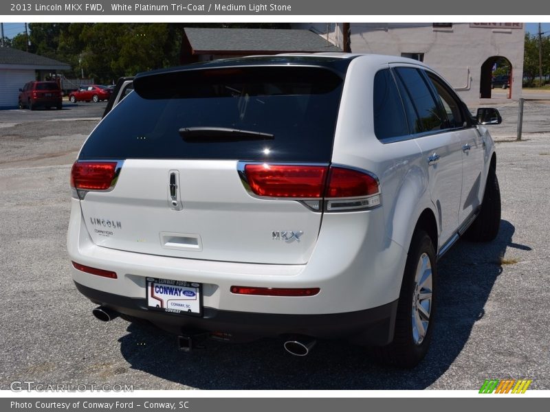 White Platinum Tri-Coat / Medium Light Stone 2013 Lincoln MKX FWD