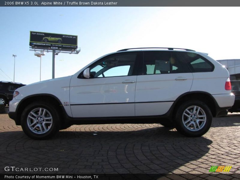 Alpine White / Truffle Brown Dakota Leather 2006 BMW X5 3.0i