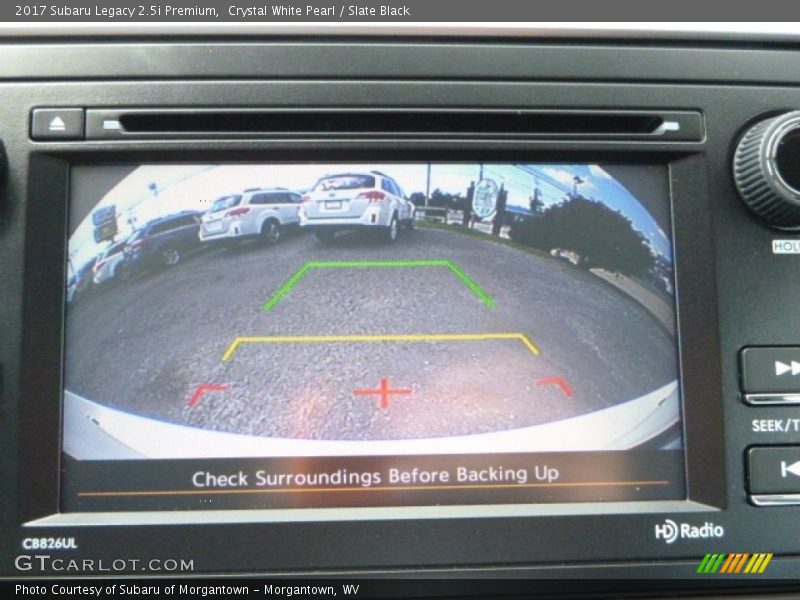 Crystal White Pearl / Slate Black 2017 Subaru Legacy 2.5i Premium
