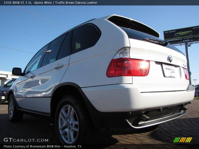 Alpine White / Truffle Brown Dakota Leather 2006 BMW X5 3.0i