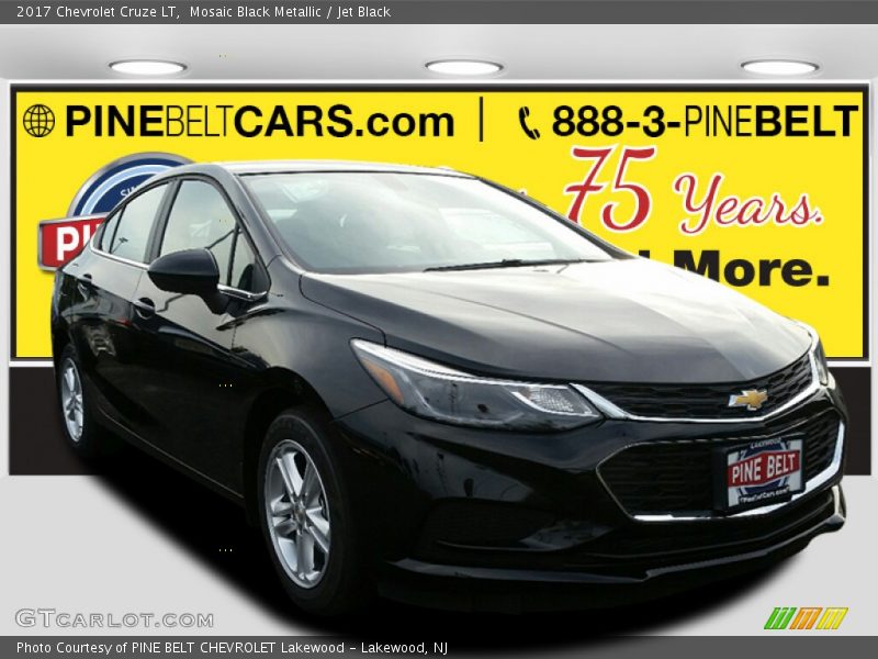 Mosaic Black Metallic / Jet Black 2017 Chevrolet Cruze LT