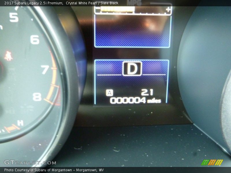 Crystal White Pearl / Slate Black 2017 Subaru Legacy 2.5i Premium