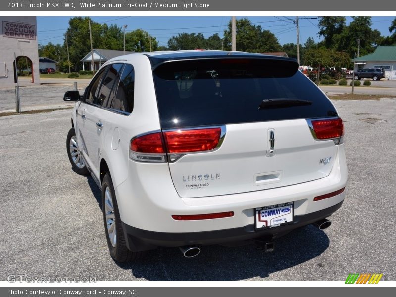 White Platinum Tri-Coat / Medium Light Stone 2013 Lincoln MKX FWD