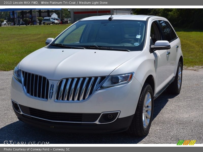 White Platinum Tri-Coat / Medium Light Stone 2013 Lincoln MKX FWD
