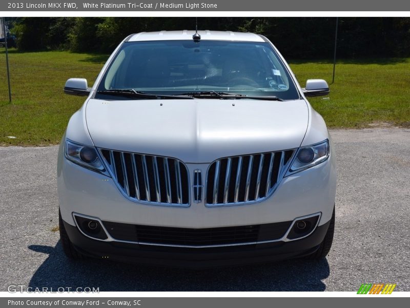 White Platinum Tri-Coat / Medium Light Stone 2013 Lincoln MKX FWD