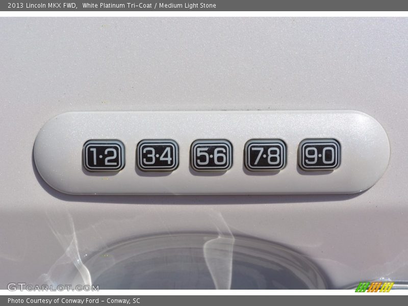 White Platinum Tri-Coat / Medium Light Stone 2013 Lincoln MKX FWD