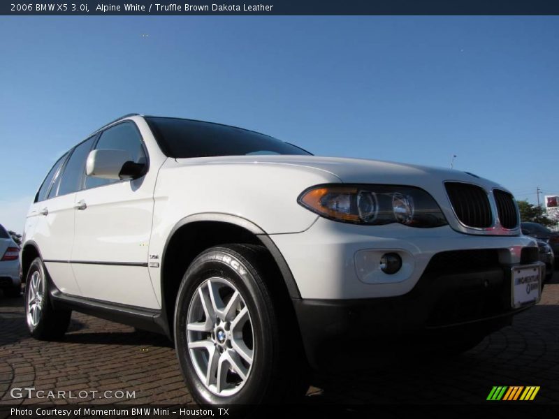 Alpine White / Truffle Brown Dakota Leather 2006 BMW X5 3.0i