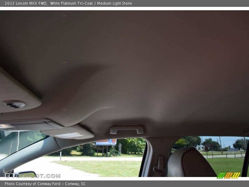 White Platinum Tri-Coat / Medium Light Stone 2013 Lincoln MKX FWD