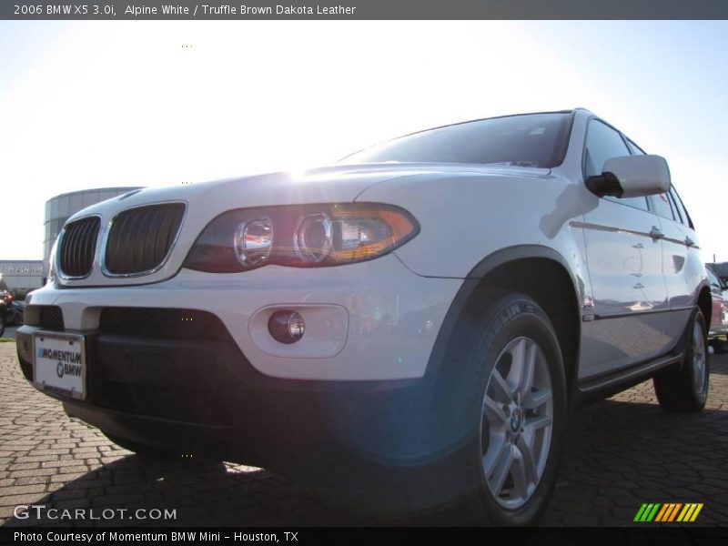 Alpine White / Truffle Brown Dakota Leather 2006 BMW X5 3.0i