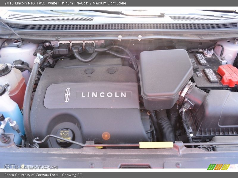 White Platinum Tri-Coat / Medium Light Stone 2013 Lincoln MKX FWD