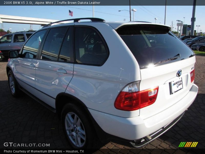 Alpine White / Truffle Brown Dakota Leather 2006 BMW X5 3.0i