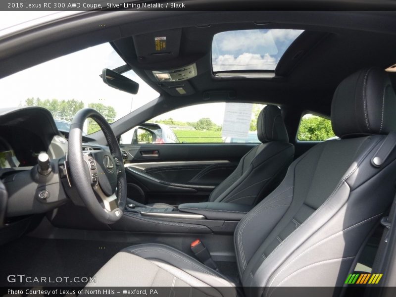 Front Seat of 2016 RC 300 AWD Coupe