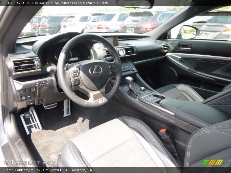 Black Interior - 2016 RC 300 AWD Coupe 