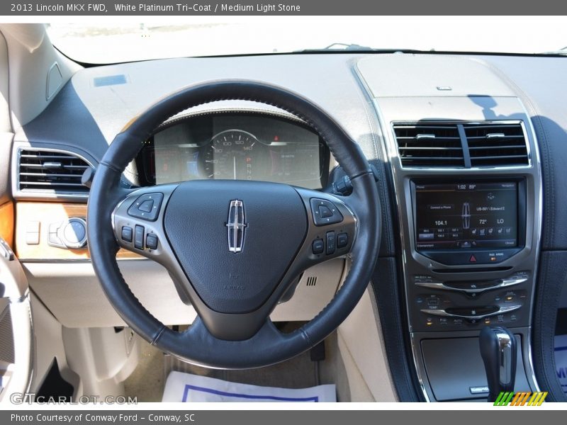 White Platinum Tri-Coat / Medium Light Stone 2013 Lincoln MKX FWD