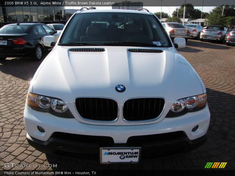 Alpine White / Truffle Brown Dakota Leather 2006 BMW X5 3.0i