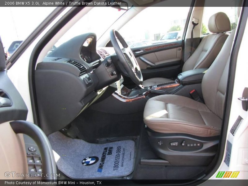 Alpine White / Truffle Brown Dakota Leather 2006 BMW X5 3.0i